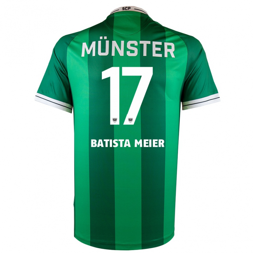 גברים כדורגל אוליבר בטיסטה מאייר #17 ירוק לבן ג'רזי ביתית 2025/26