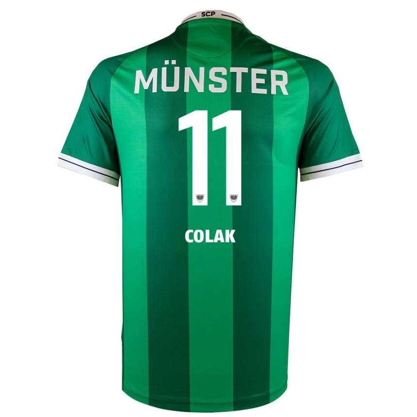 גברים כדורגל Alper Colak #11 ירוק לבן ג'רזי ביתית 2025/26