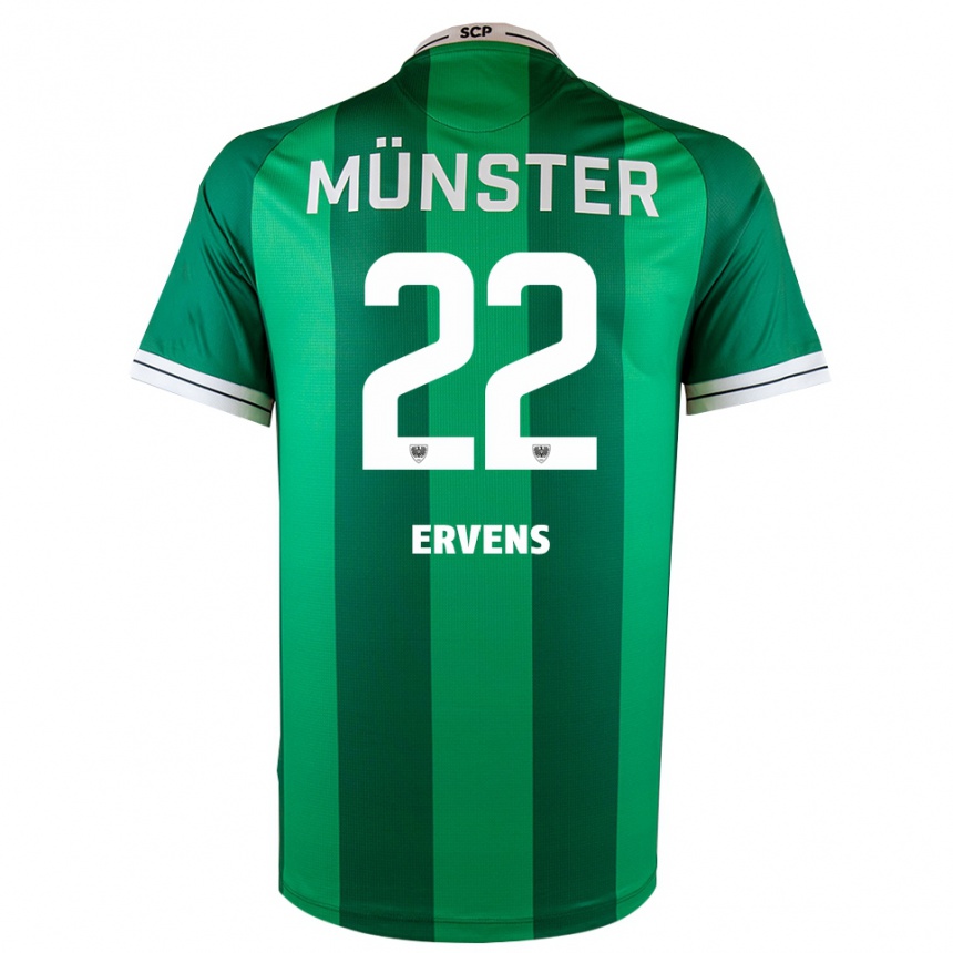 גברים כדורגל פול ארוונס #22 ירוק לבן ג'רזי ביתית 2025/26