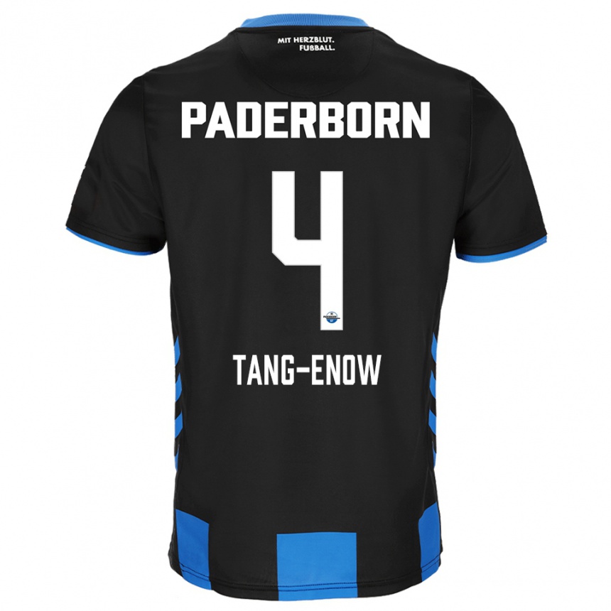 גברים כדורגל Jason Tang-Enow #4 שחור כחול ג'רזי ביתית 2025/26
