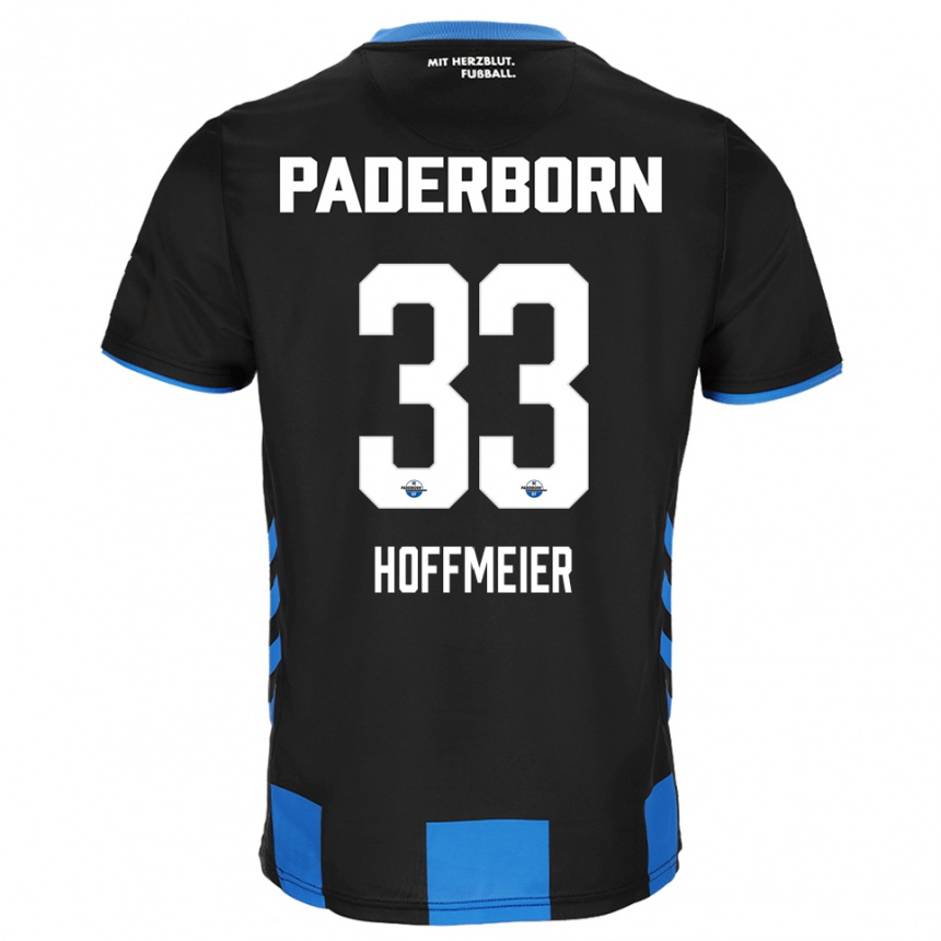 גברים כדורגל מרסל הופמאייר #33 שחור כחול ג'רזי ביתית 2025/26