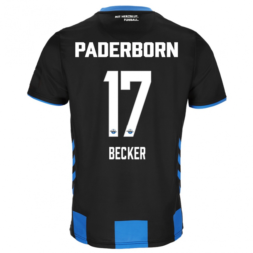 גברים כדורגל Marlon Becker #17 שחור כחול ג'רזי ביתית 2025/26