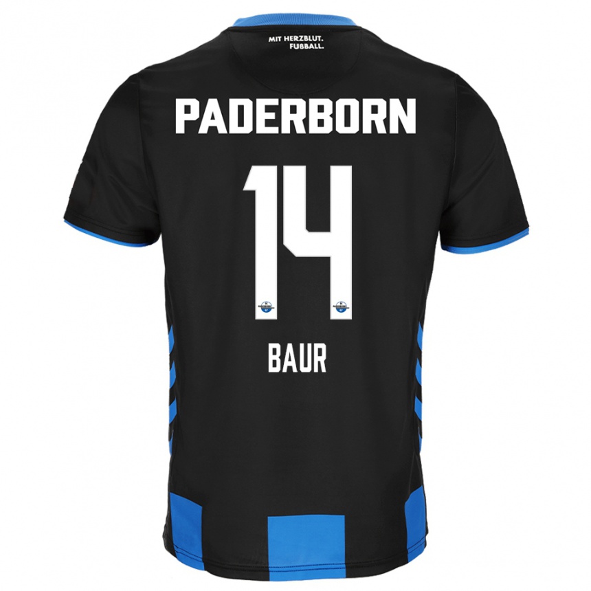 גברים כדורגל מיקה באוור #14 שחור כחול ג'רזי ביתית 2025/26