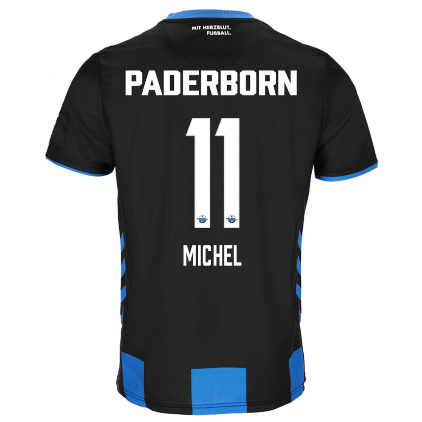 גברים כדורגל סוון מישל #11 שחור כחול ג'רזי ביתית 2025/26