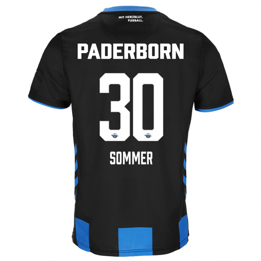 גברים כדורגל Konstantin Sommer #30 שחור כחול ג'רזי ביתית 2025/26