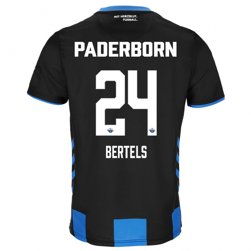 גברים כדורגל פליקס ברטלס #24 שחור כחול ג'רזי ביתית 2025/26