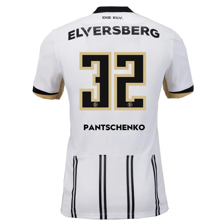 גברים כדורגל דניאל פנצ׳נקו #32 לבן שחור ג'רזי ביתית 2025/26