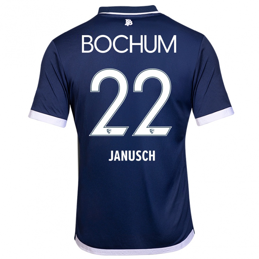 גברים כדורגל Thees Janusch #22 כחול נייבי לבן ג'רזי ביתית 2025/26