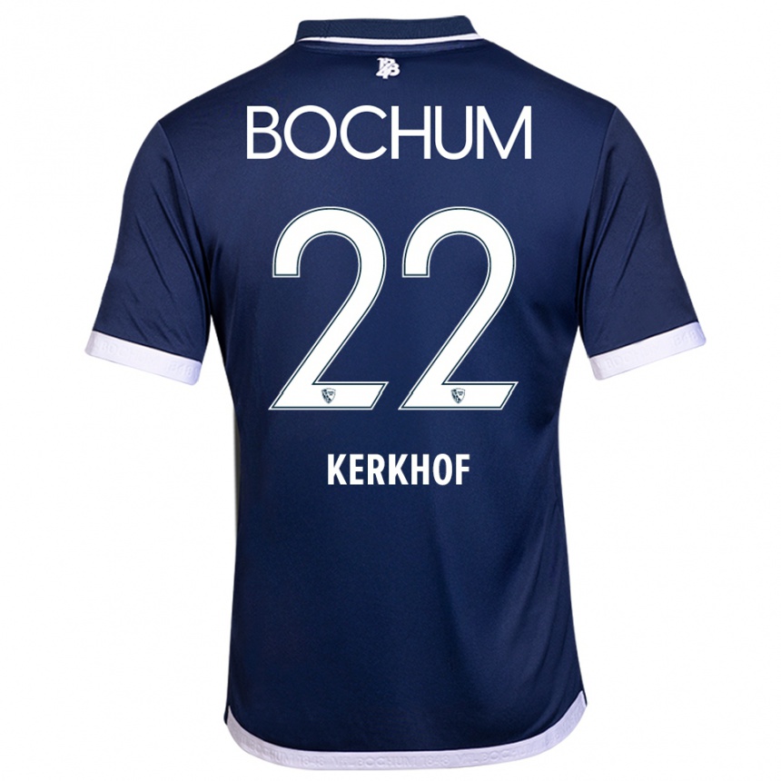 גברים כדורגל Nina Kerkhof #22 כחול נייבי לבן ג'רזי ביתית 2025/26