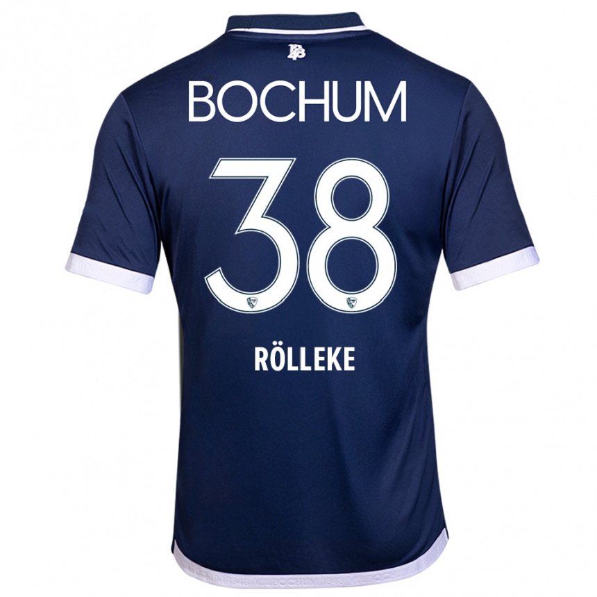 גברים כדורגל Hugo Rölleke #38 כחול נייבי לבן ג'רזי ביתית 2025/26
