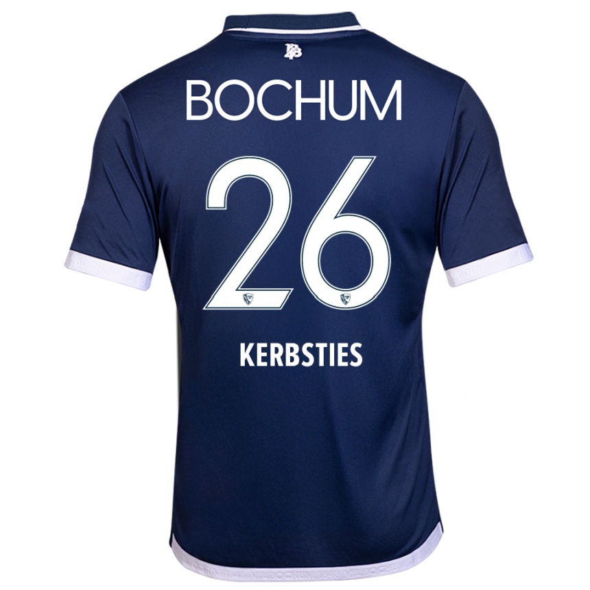 גברים כדורגל Keanu Kerbsties #26 כחול נייבי לבן ג'רזי ביתית 2025/26