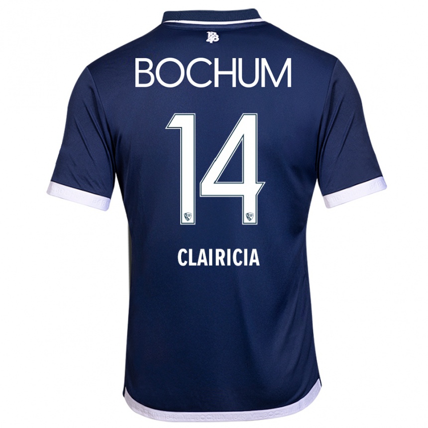 גברים כדורגל Mathis Clairicia #14 כחול נייבי לבן ג'רזי ביתית 2025/26