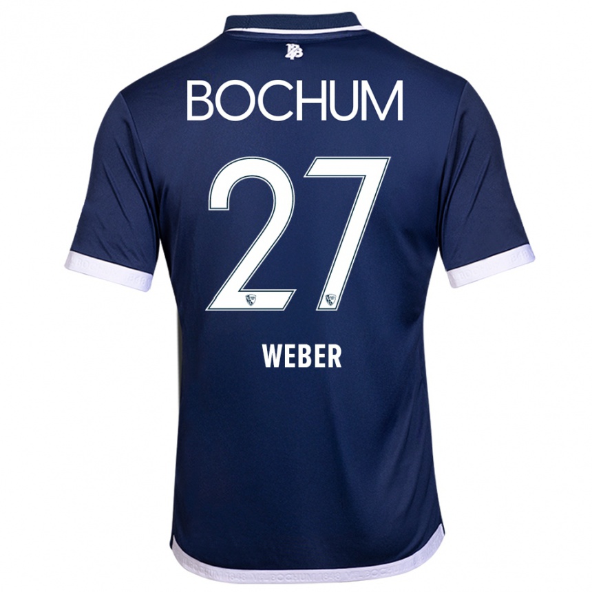 גברים כדורגל סמואל ובר #27 כחול נייבי לבן ג'רזי ביתית 2025/26 גברים כדורגל סמואל ובר #27 כחול נייבי לבן ג'רזי ביתית 2025/26