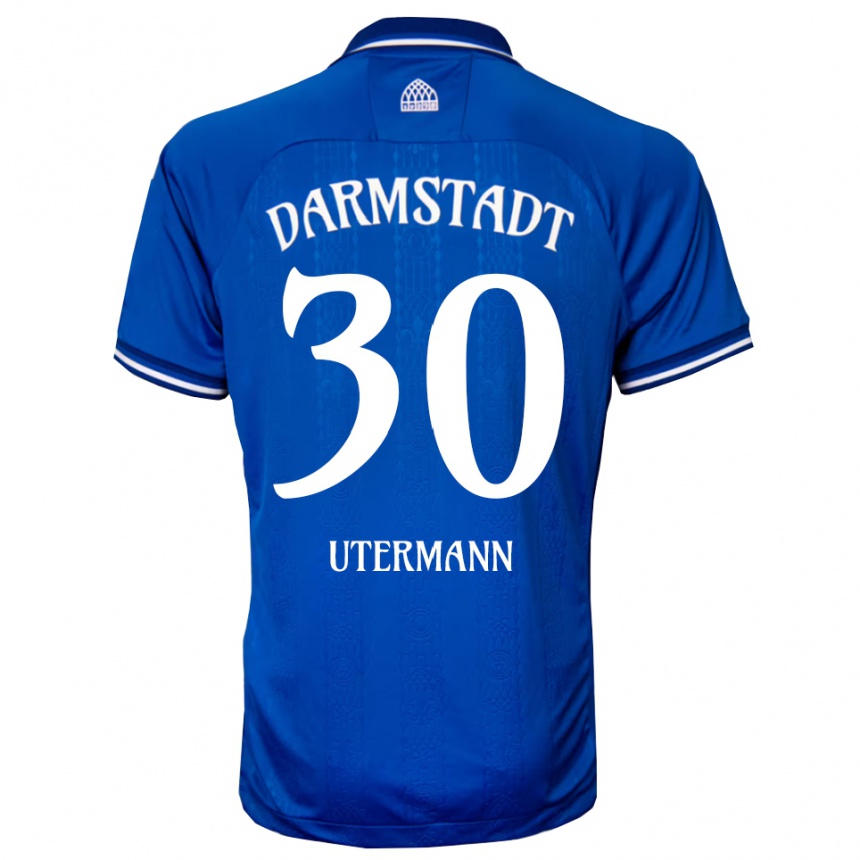 גברים כדורגל אנטון אוטרמן #30 כחול לבן ג'רזי ביתית 2025/26