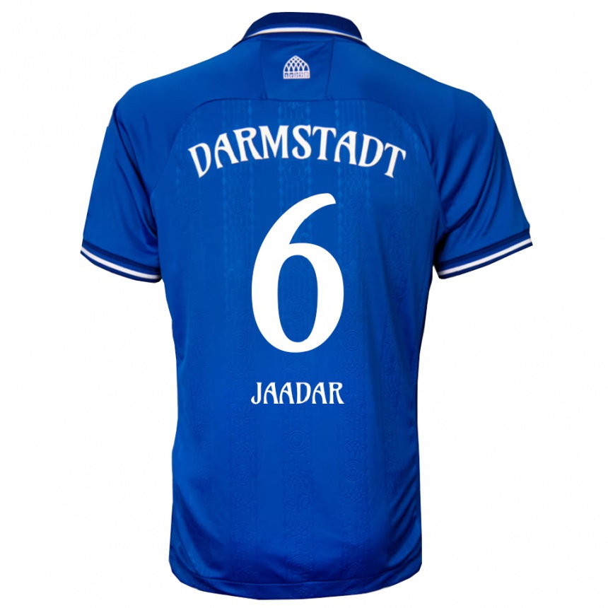 גברים כדורגל Imad Jaadar #6 כחול לבן ג'רזי ביתית 2025/26
