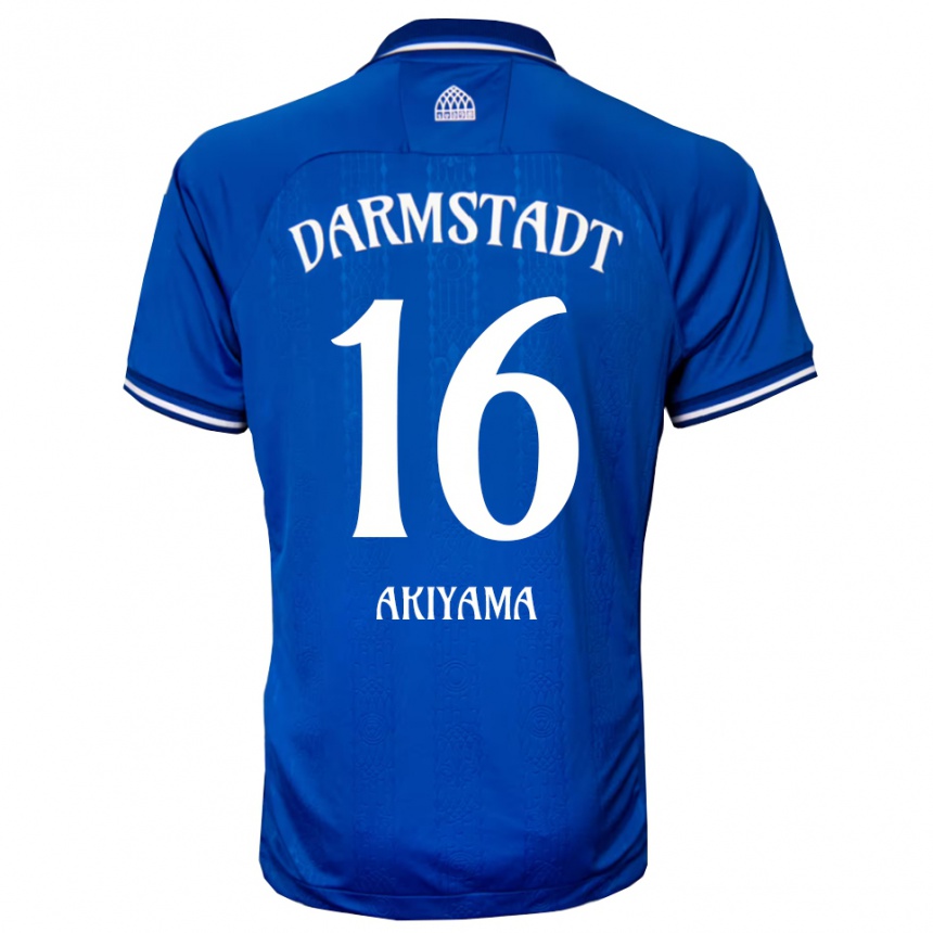 גברים כדורגל הירוקי אקייאמה #16 כחול לבן ג'רזי ביתית 2025/26