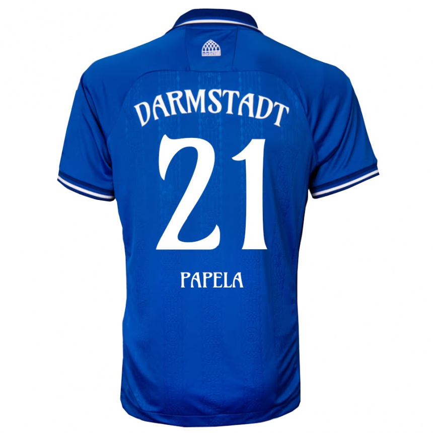 גברים כדורגל Merveille Papela #21 כחול לבן ג'רזי ביתית 2025/26