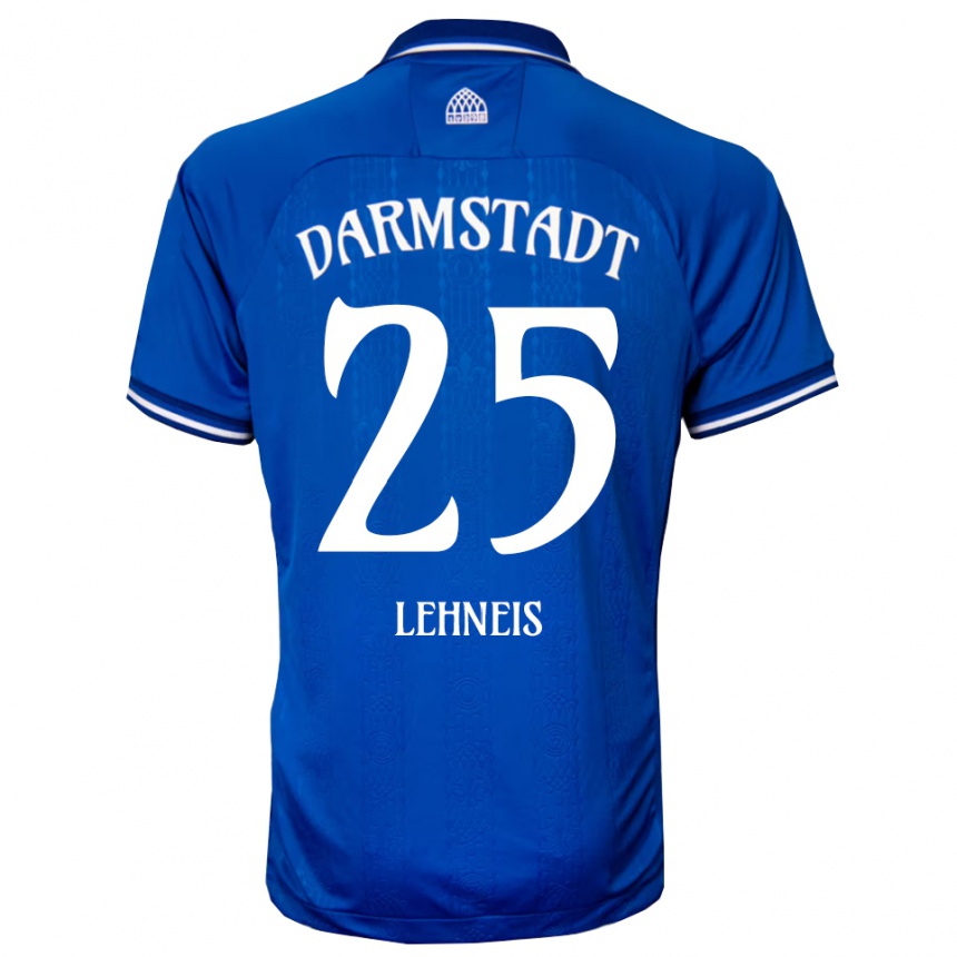 גברים כדורגל Daniel Lehneis #25 כחול לבן ג'רזי ביתית 2025/26