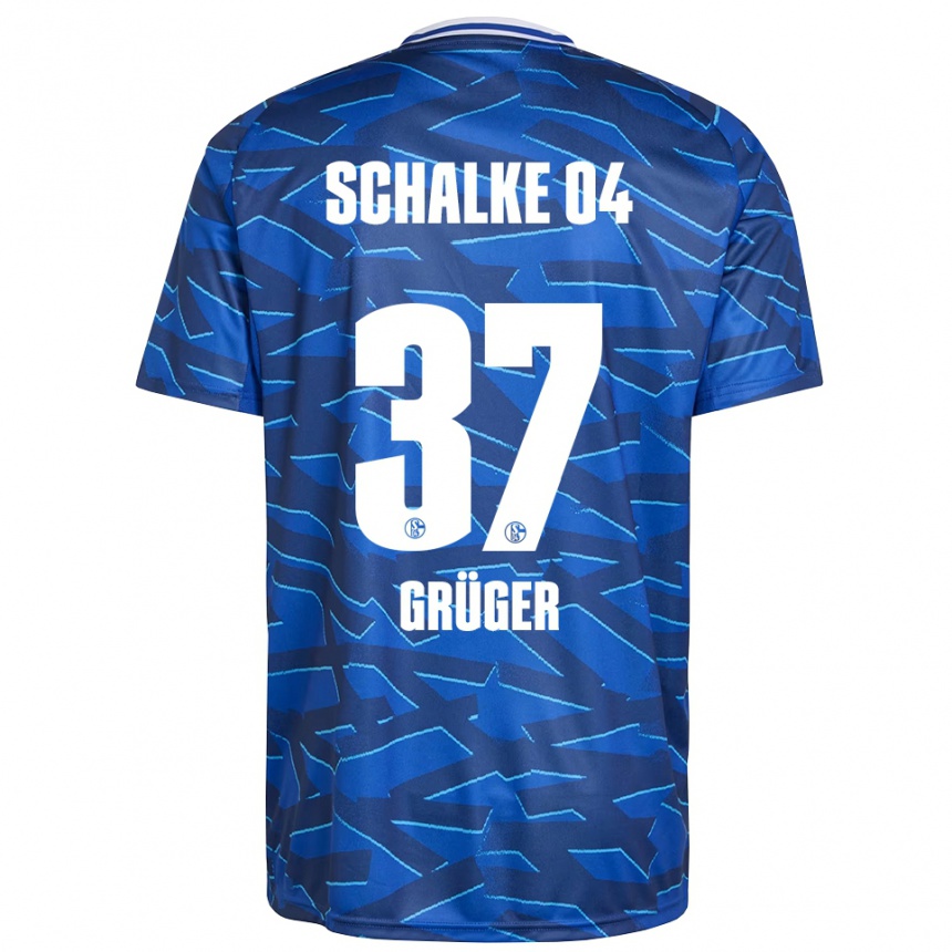 גברים כדורגל מקס גריגר #37 כחול רויאל לבן ג'רזי ביתית 2025/26