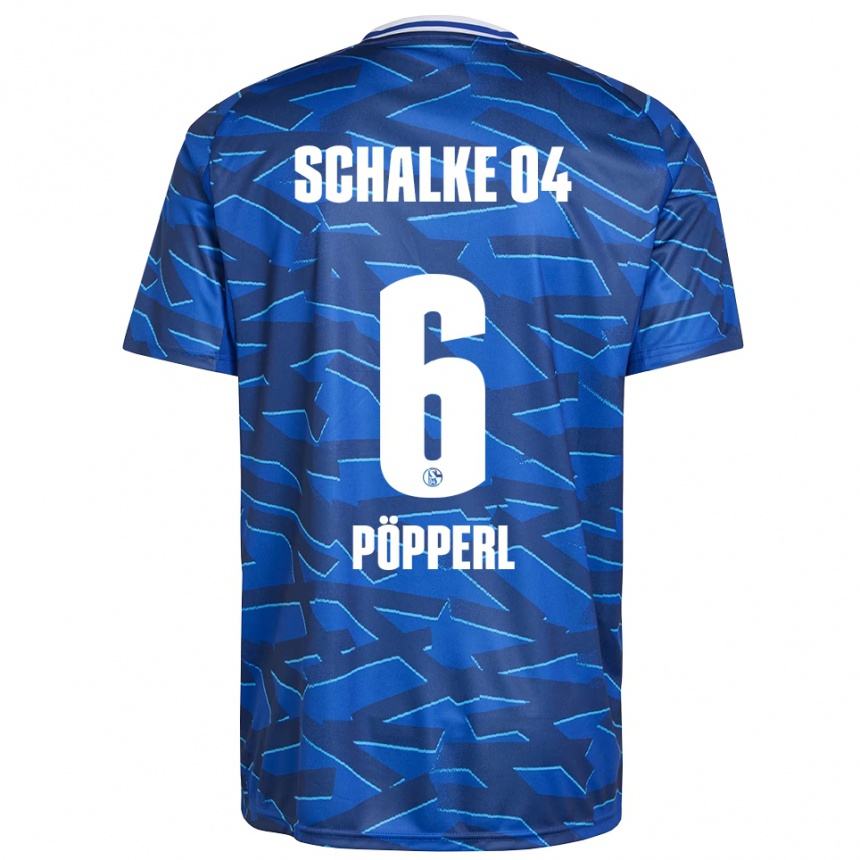 גברים כדורגל פאול פפרל #6 כחול רויאל לבן ג'רזי ביתית 2025/26