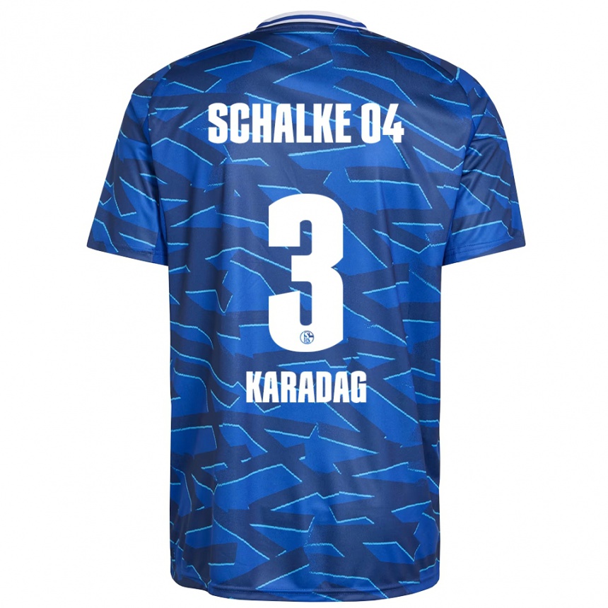 גברים כדורגל Meltem Karadag #3 כחול רויאל לבן ג'רזי ביתית 2025/26