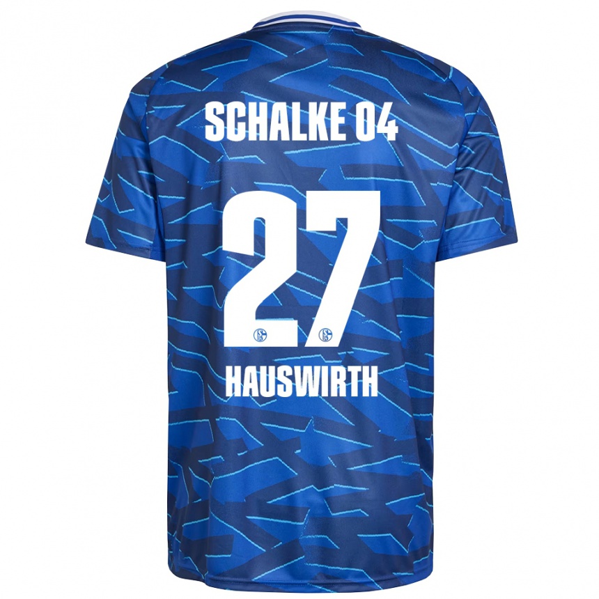 גברים כדורגל מקס האוסווירט #27 כחול רויאל לבן ג'רזי ביתית 2025/26