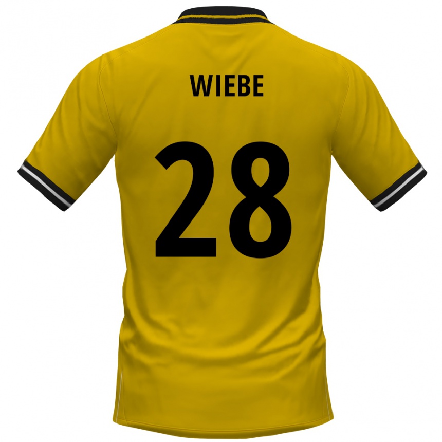 גברים כדורגל דנילו ווייבה #28 צהוב שחור ג'רזי ביתית 2025/26