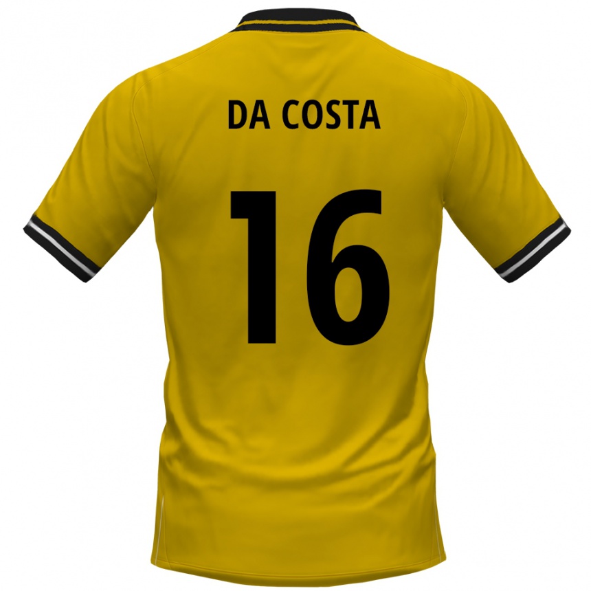 גברים כדורגל Fabricio Sylva Da Costa #16 צהוב שחור ג'רזי ביתית 2025/26