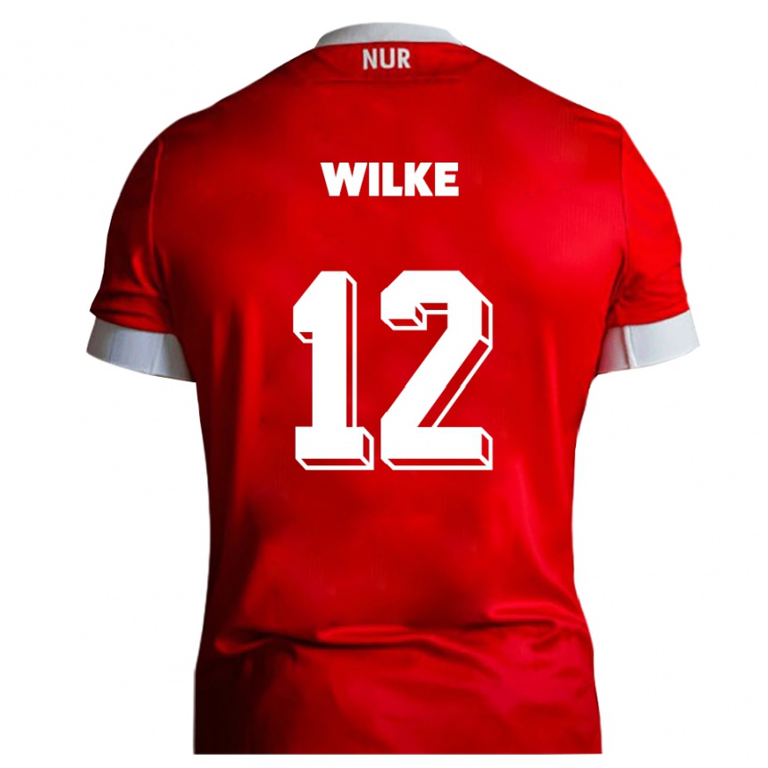 גברים כדורגל מאלטה וילקה #12 אדום לבן ג'רזי ביתית 2025/26