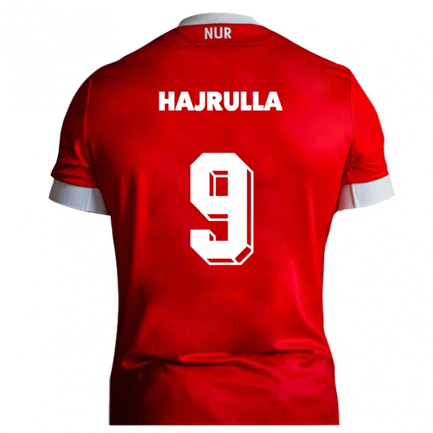 גברים כדורגל רומריו האג׳רולה #9 אדום לבן ג'רזי ביתית 2025/26