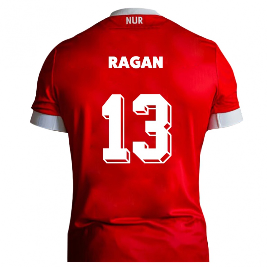 גברים כדורגל Hubert Ragan #13 אדום לבן ג'רזי ביתית 2025/26