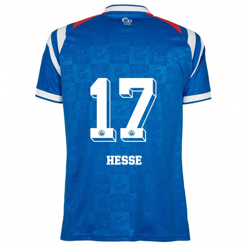 גברים כדורגל Julia Hesse #17 כחול לבן אדום ג'רזי ביתית 2025/26