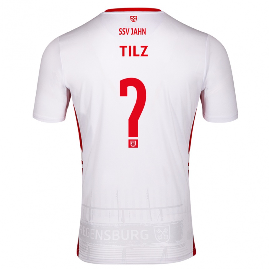 גברים כדורגל Julius Tilz #0 לבן אדום ג'רזי ביתית 2025/26