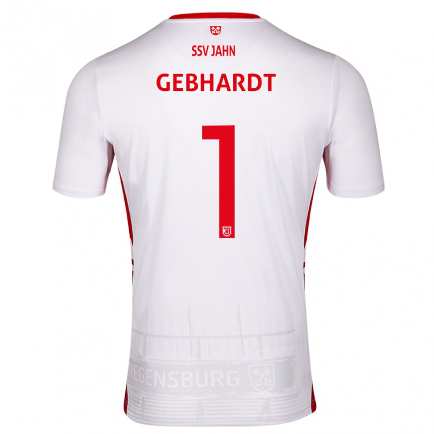 גברים כדורגל פליקס גבהארדט #1 לבן אדום ג'רזי ביתית 2025/26