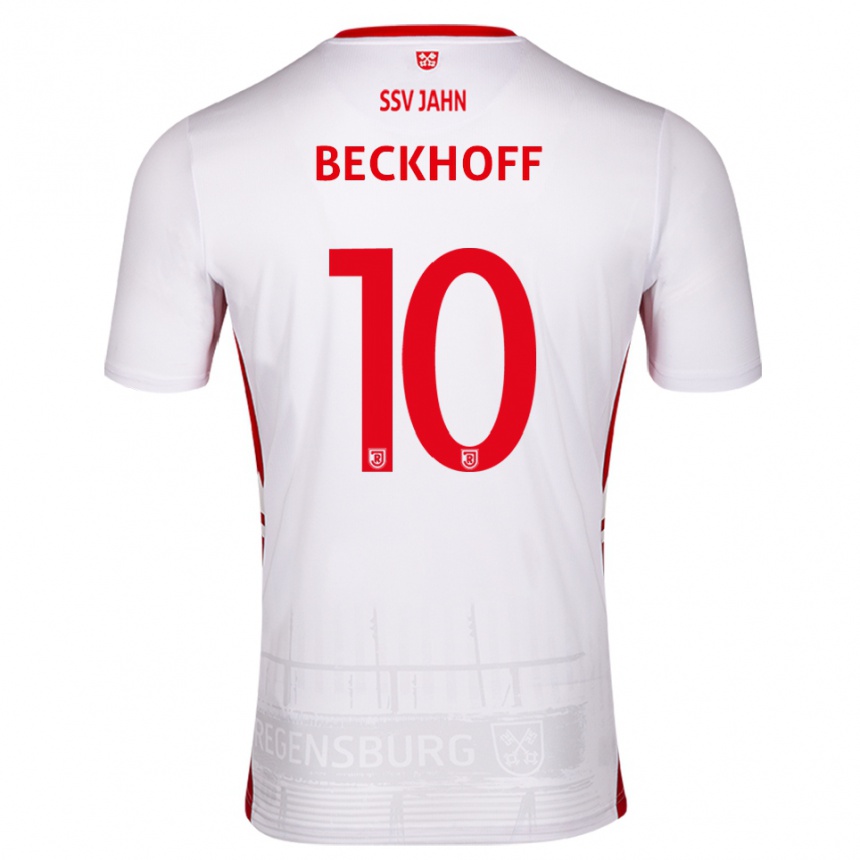 גברים כדורגל פיל בקהוף #10 לבן אדום ג'רזי ביתית 2025/26