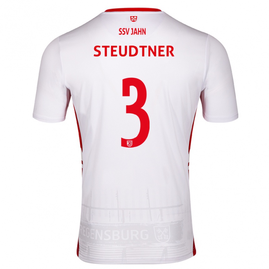 גברים כדורגל רפאל סטויטנר #3 לבן אדום ג'רזי ביתית 2025/26