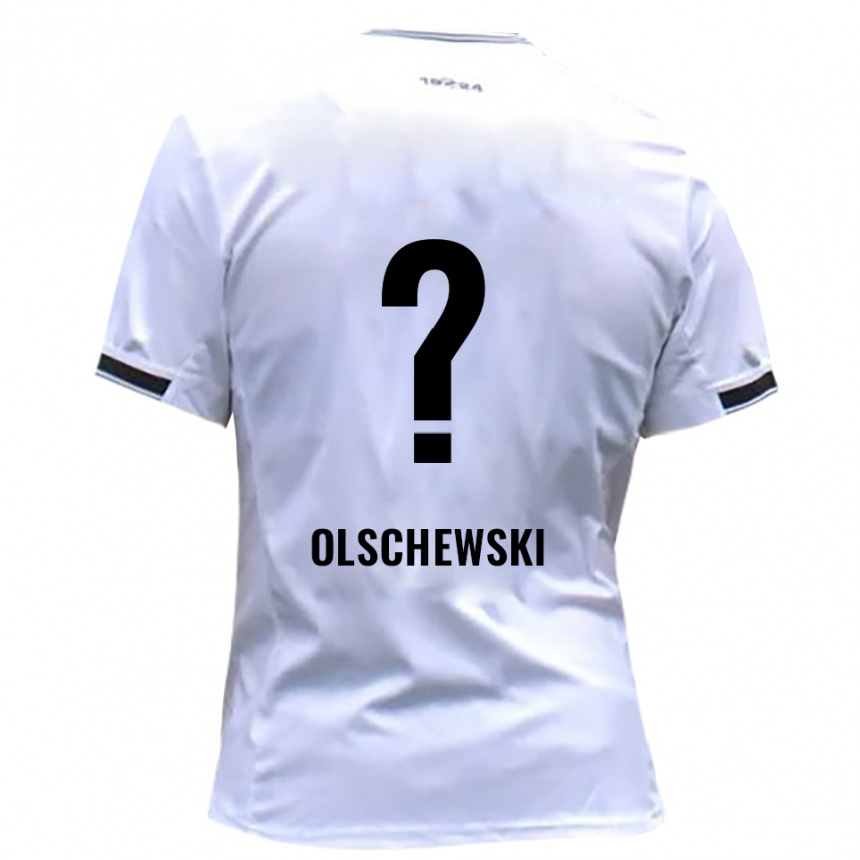 גברים כדורגל Jan Olschewski #0 לבן אדום ג'רזי ביתית 2025/26
