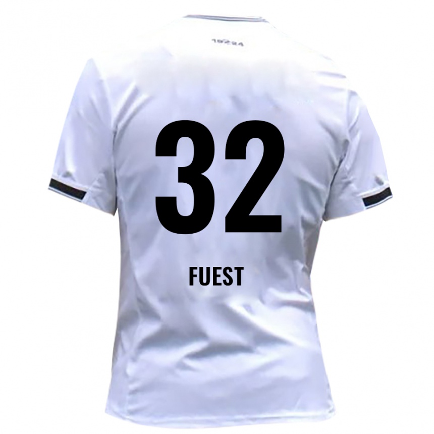 גברים כדורגל Julian Fuest #32 לבן אדום ג'רזי ביתית 2025/26