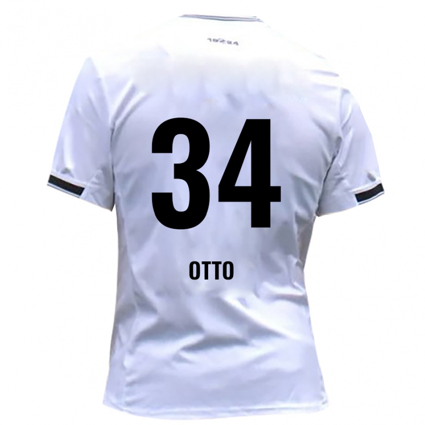 גברים כדורגל פין אוטו #34 לבן אדום ג'רזי ביתית 2025/26 גברים כדורגל פין אוטו #34 לבן אדום ג'רזי ביתית 2025/26