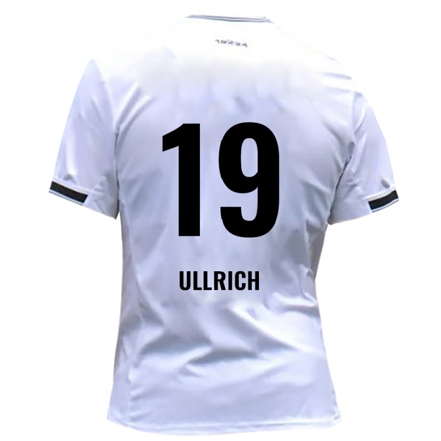 גברים כדורגל Nikita Ullrich #19 לבן אדום ג'רזי ביתית 2025/26
