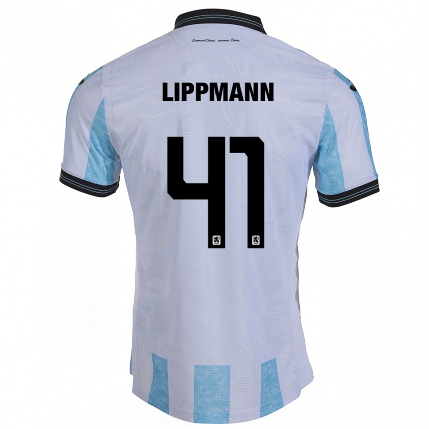 גברים כדורגל קלמנס ליפמן #41 לבן תכלת ג'רזי ביתית 2025/26