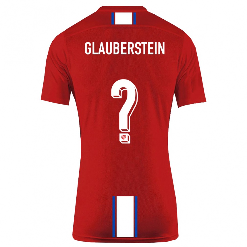 גברים כדורגל Jonas Glauberstein #0 אדום לבן ג'רזי ביתית 2025/26