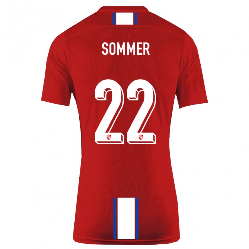 גברים כדורגל Leon Sommer #22 אדום לבן ג'רזי ביתית 2025/26