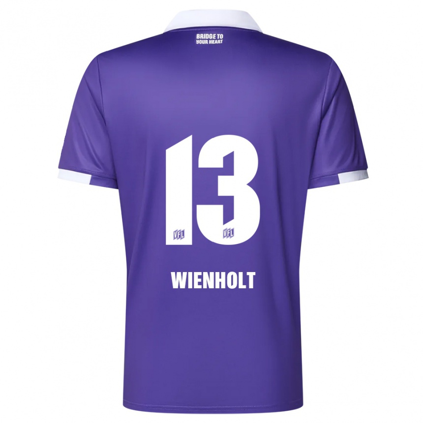 גברים כדורגל Paul Wienholt #13 סגול לבן ג'רזי ביתית 2025/26