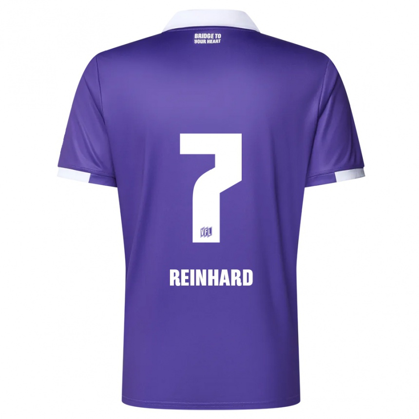 גברים כדורגל טארו ריינהרד #7 סגול לבן ג'רזי ביתית 2025/26