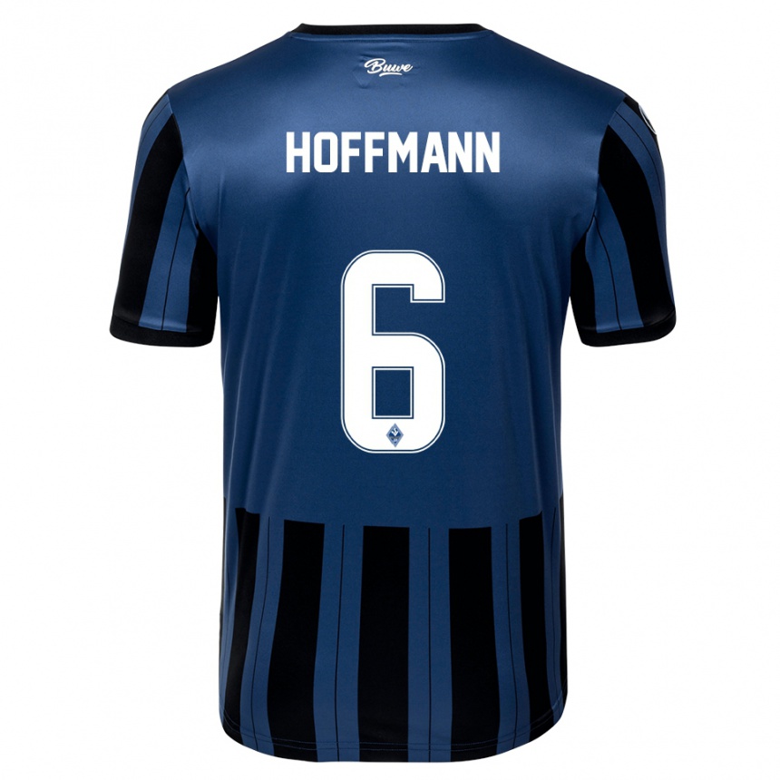גברים כדורגל Niklas Hoffmann #6 כחול אפור שחור ג'רזי ביתית 2025/26