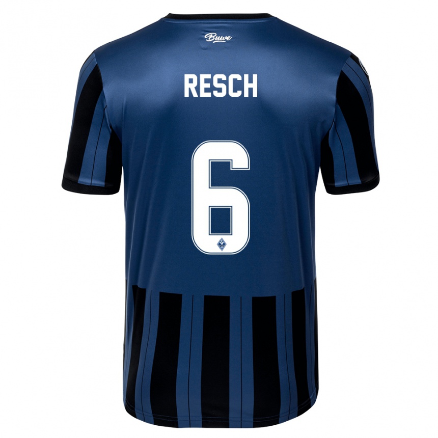 גברים כדורגל Kimo Resch #6 כחול אפור שחור ג'רזי ביתית 2025/26