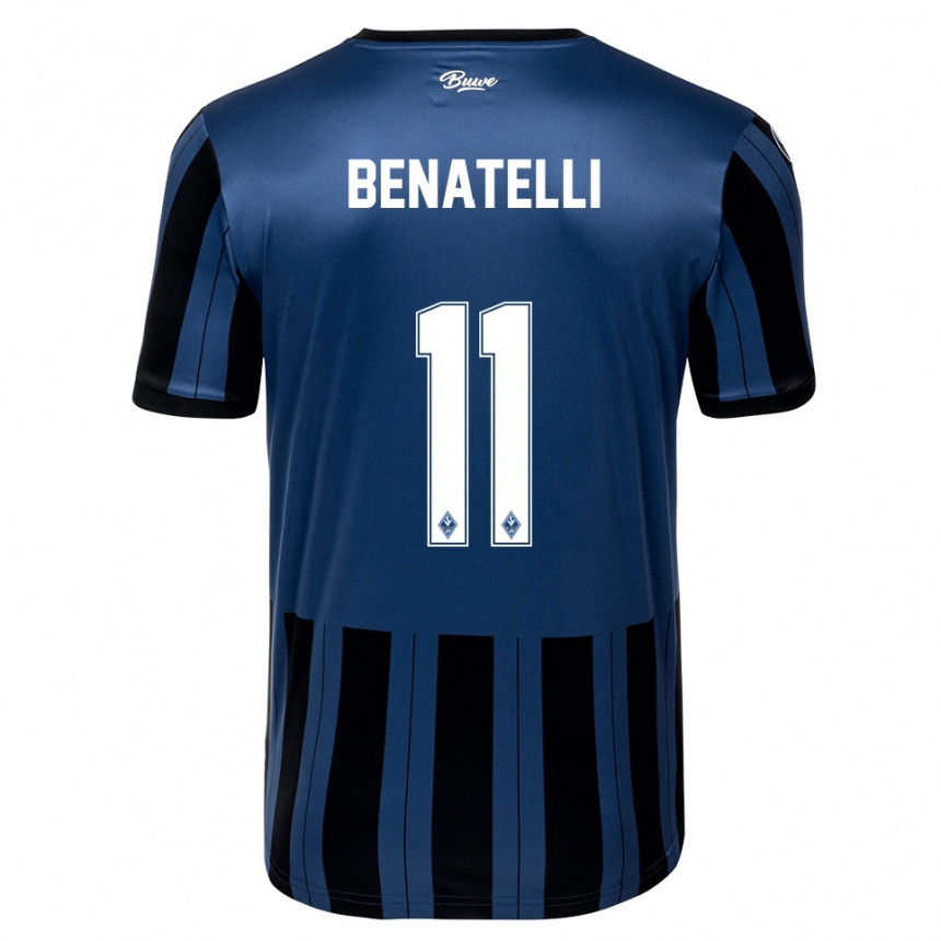 גברים כדורגל Rico Benatelli #11 כחול אפור שחור ג'רזי ביתית 2025/26