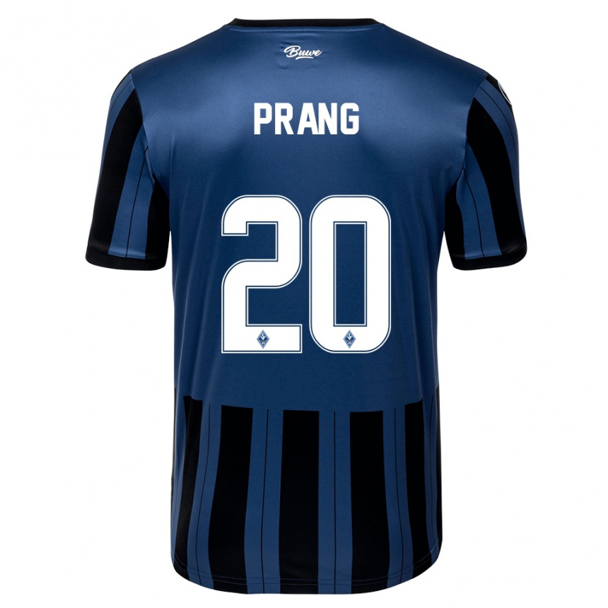 גברים כדורגל אבה פראנג #20 כחול אפור שחור ג'רזי ביתית 2025/26