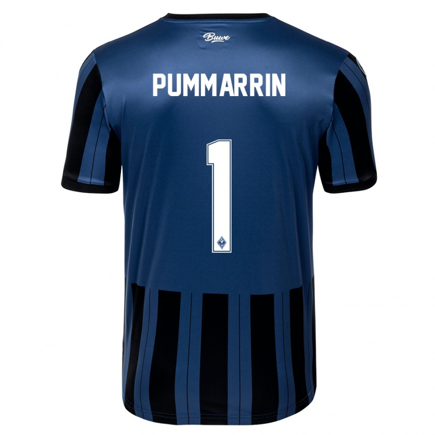 גברים כדורגל Kritsana Pummarrin #1 כחול אפור שחור ג'רזי ביתית 2025/26